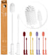 purifyou Platinum Silicone Water Bottle Cleaner Brush, Extra Long Handle 16 inch, with Cap Brush for Tumblers, Drinking Glasses, Vase - Perfect fo...