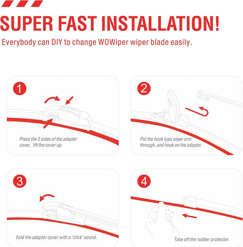 26"+16"+14" 3 Wipers Windshield Wiper Blades Replacement for Hyundai Tucson 2020-2016/Mazda CX7 CX-7 2012 2011 2010 2009 2008 2007+More Cars,Origi...