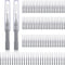 Patelai 100 Pieces Braces Brush for Cleaner Interdental Brush Toothpick Dental Flossing Head Oral Hygiene Flosser Tooth Cleaning Tool (Gray)...