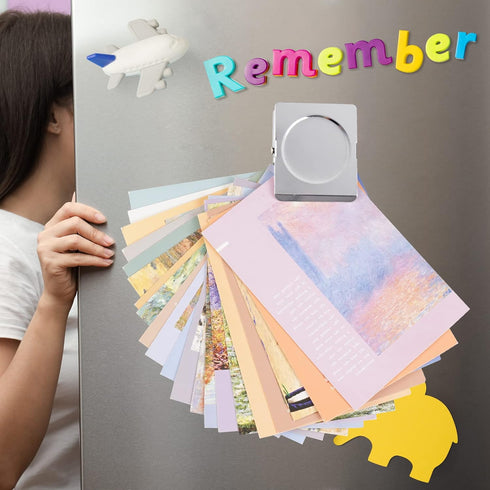 FINDMAG 4 Pack Clip Magnets 2.2inch Extra Large Magnetic Clips Heavy Duty, Fridge Magnet Clips, Whiteboard Magnet Clips, Clip Magnets for Fridge H...