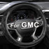 GIANT PANDA Steering Wheel Cover for GMC Sierra Acadia Terrain Yukon(3D Honeycomb-Black-Standard Size)...