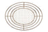 G.E.T. 4-84814 12.5" x 9.25" Stainless Steel Oval Basket with Raised Grid Base, Clipper Mill (Qty,1)...