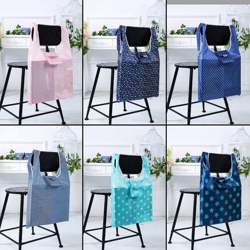 Cloth Tote Bags, Reusable, Foldable, Recycle for Shopping, Fits in Pocket, Eco Friendly for Groceries, Water Resistant, Lightweight, Strong & Dura...