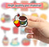 Food Themed Shoe Decoration Charms, 20Pcs Hamburg Pizza Dessert Charms for Shoe Wristband Decoration, PVC Shoe Charm Accessories for Party Favor H...