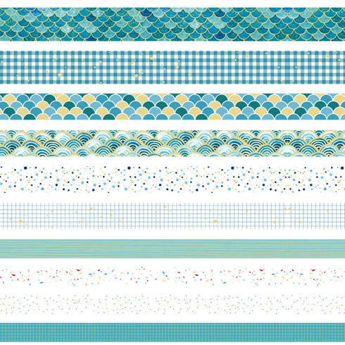 Washi Tape Set 10 Rolls Masking Tape Floral Gold Decorative Paper Tape for Scrapbook Arts, DIY Crafts, Bullet Journal Supplies, Planners, Scrapboo...