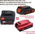 for Milwaukee M18 18V Battery Adapter Convert to for Black & Decker 20V LBXR20 LB20 LBX20, Porter Cable 20V PCC685L PCC682L Power Tools...