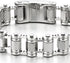 COOLSTEELANDBEYOND Masculine Mens Bike Motorcycle Link Bike Chain Bracelet of Stainless Steel with Skull Clasp...