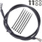 Motorcycle Hydraulic Brake or Clutch Line Hose for Motorcycle Dirt Bike ATV Moped Scooter,etc.Banjo Bolt 2PCS(Length 1.2m/3.93ft)...