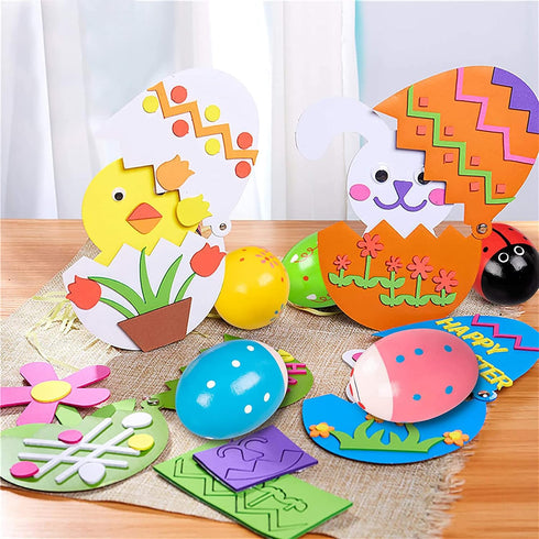 MEMOVAN Egg Shakers 6pcs Wooden Egg Shakers Maracas for Kids, Easter Eggs Shakers Toys, Wooden Musical Toy Percussion Instruments Easter Basket St...
