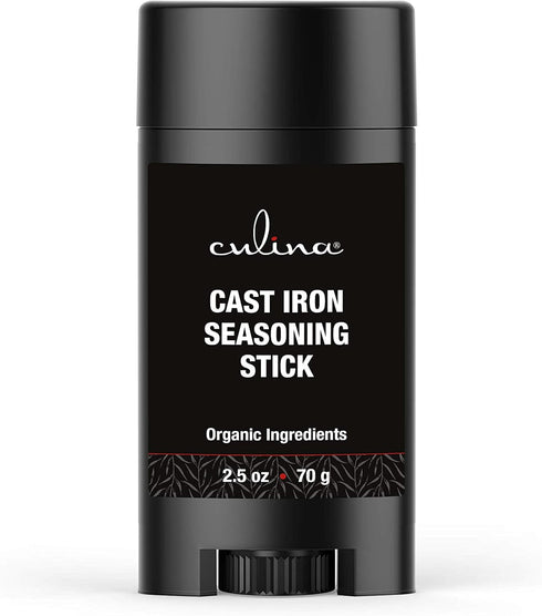 Culina Cast Iron Seasoning Stick | 100% Organic Ingredients | Best for Non-stick Cooking & Restoring | for Cast Iron Cookware, Skillets, Pans & Gr...