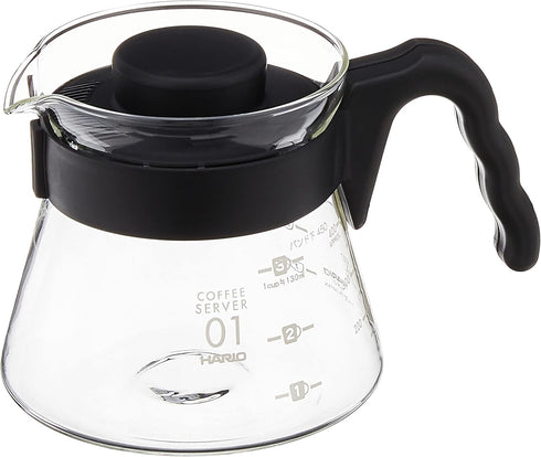 Hario V60 Glass Coffee Server, 450ml, Black...