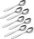 Oneida Taylor Everyday Flatware Teaspoons, Set of 8 18/0 Stainless Steel, Silverware Set...