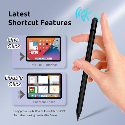 Apple Pencil USB-C for iPad 9th/10th Wireless and Cable Charging Palm Rejection Tilt Function Stylus Pen for iPad 10/9 Gen,iPad Air 4th/5th,iPad M...