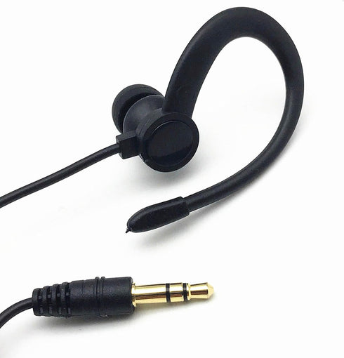 Single Side Earphone in-Ear Stereo to Mono Earbuds,3.5mm Plug Ear Hook Earpiece,Compatible Android Smartphones MP3 Players...