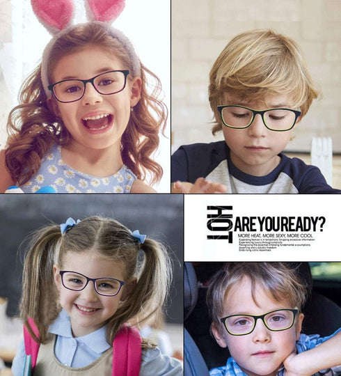 ALWAYSUV Computer Glasses Blue Light Blocking for Kids Boys Girls Teens Children Gaming Eyewear Reduce Eyestrain Glasses Purple...