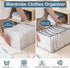 KesaPlan 2Pcs Wardrobe Clothes Organizer, 9Grids Visible Foldable Closet Organizers, Compartment Storage Box with Mesh Separation, Washable Drawer...