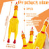 3 Pcs Large Squeeze Rubber Chicken,Yellow Screaming Chicken Dog Toys,Squawking Chicken Toys,Rubber Squeaky Chicken Toys for Dogs,Prank Novelty Toy...