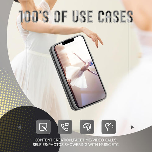 Silicone Suction Phone Case Adhesive Mount- Phone Sticky Grip for iPhone and Android, Hands-Free Sticky Cell Phone Grip, Mobile Fidget Mirror Hold...
