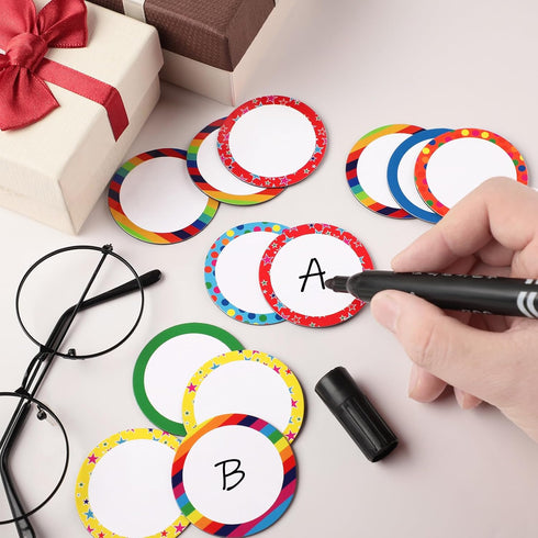 48 Pcs Numbers Magnetic Accents Round Whiteboard Magnets for Whiteboard Labels Numbers Circle Magnets Name Colorful Blank Magnets for Whiteboard C...