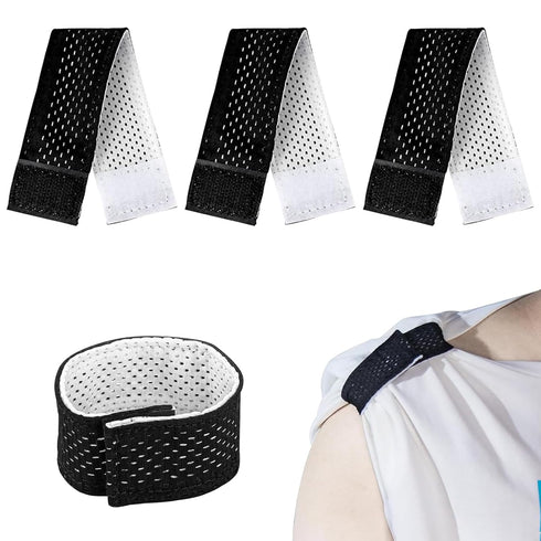4 PCS softball sleeve ties softball sleeve holders&Jersey Sleeve Bands sleeve straps for shirts with Hook and Loop Fasteners Sleeve Straps (4PCS B...