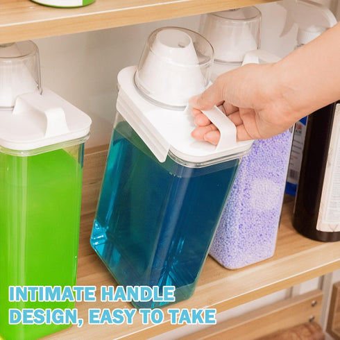 Liquid Laundry Detergent Dispenser 78 OZ laundry Soap Dispenser Laundry detergent Container with 6 Removable Labels Liquid Detergent Dispenser Lau...