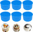 Silicone Mini Round Cake Molds, 4 Inch, Blue, Reusable, Non-Stick, Microwave, Oven, Freezer Safe...