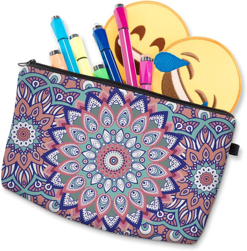 Deanfun Roomy Cosmetic Bag,3 piece Set Waterproof Travel Toiletry Pouch Makeup with Zipper (Mandala 1)......