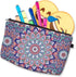 Deanfun Roomy Cosmetic Bag,3 piece Set Waterproof Travel Toiletry Pouch Makeup with Zipper (Mandala 1)......