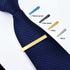 Roctee 4pcs Skinny Tie Clips for Men 1.69 Inch, Tie Clip Tie Bar Tie Bars Pins Clasps Set for Regular Ties Short Slim Thin Ties with Box Black Blu...