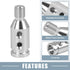 Gear Shift Knob Adapter Kit Universal with 4 Rubber Hoses M12x1.25 Lever Cover Head Metal...