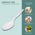 Disposable White Plastic Spoons, Plastic Cutlery: Utensils for Parties, Picnics, Office Home & School - 100 Count...