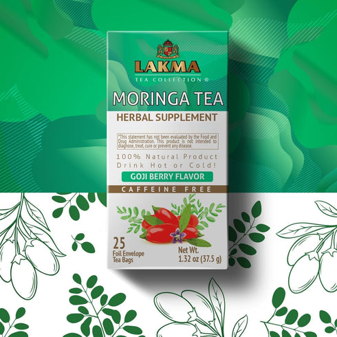 Lakma Moringa Oleifera Tea with Goji Berry - 25 Tea Bags...