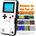 Game Console Case for iPhone,LucBuy Retro Protective Cover Self-powered Case with 36 Small Game,Full Color Display,Shockproof Video Game Case for ...