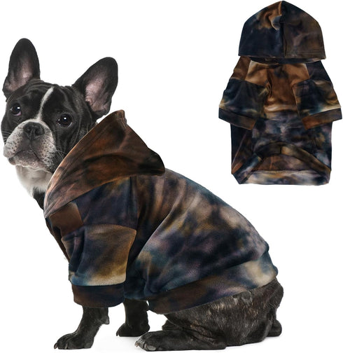 Tie Dye Dog Hoodie Puppy Sweater Sweatshirt, Cold Weather Coat Pet Clothes for Dog Cat...