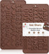 Silicone Letter Mold and Number Chocolate Molds with Happy Birthday Cake Decorations Symbols 2pcs...