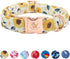 Elegant little tail Dog Collar, Sunflower Pattern Pet Collar Durable Cute Dog Collars Summer Fall Female Pet Gift Adjustable Dog Collar for Small ...
