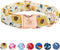 Elegant little tail Dog Collar, Sunflower Pattern Pet Collar Durable Cute Dog Collars Summer Fall Female Pet Gift Adjustable Dog Collar for Large ...
