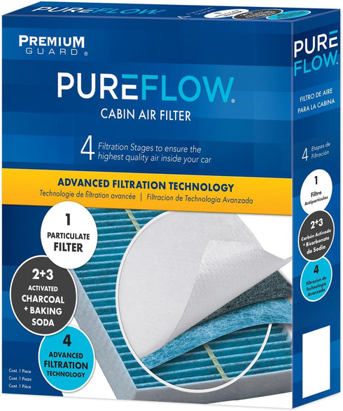 PureFlow Cabin Air Filter PC8222X | Fits 2004-2007 Toyota Highlander, 2001-2005 Lexus IS300...