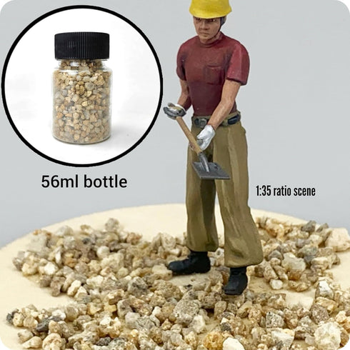 Miniature Rock Landscape Rocks Terrain Model Kit Model Train Sand Miniature Scenery Kit Model Sand Minature Sand Miniature Landscape, Pack of 3...