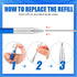 2 Pcs Welders Pencil with 48 PCS Round Refills Mechanical Pencils Metal Welding Marker for Tube Pipe Fitter Welder Steel Construction Woodworking ...