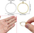 24PCS Earrings Beading Hoop Round Beading Earring Hoops Beading Hoop Earring Finding Components for DIY Jewelry Making (K Gold & White K)...
