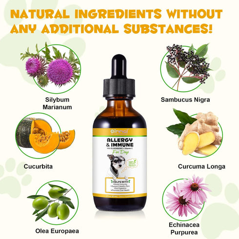 Dog Allergy Relief,Allergy Immunity for Dogs,Dog Allergy Support,Allergy Relief for Dogs Itching Natural Pet Supplement,Daily Vitamins for Healthy...