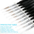 10 PCS Miniature Paint Brushes Kit, Fine Detail Painting Brush Micro Professional Tiny Paints Brush Set for Watercolor, Oil, Face, Acrylic, Nail, ...