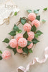 Ling's Moment Blush Dahlia Foam Artificial Flowers Real Touch Faux Fake Flower for Home Decor Graduation Baby Shower Decorations Outdoors Party Fa...