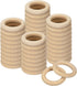uxcell 50Pcs 55mm(2.2-inch) Natural Wood Rings, 10mm Thick Smooth Unfinished Wooden Circles for DIY Crafting, Knitting, Macrame, Pendant...