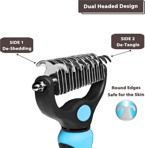 gonicc Professional Dog and Cat Brush for Shedding, Ideal Deshedding Tool, for Long & Short Haired Pets. (Pets Dematting Comb)...