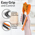 Zulay Stainless Steel Kitchen Tongs with Silicone Tips - Set of 2 (9” & 12”) Locking Cooking Tongs with Non-Slip Grip - Heat Resistant, BBQ Food T...
