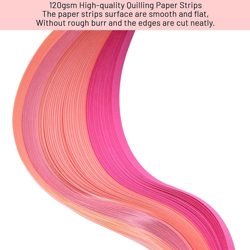 YURROAD Quilling Paper Strips Quilling Art Strips 900 Strips Quilling Paper Set 7mm Width 39cm Length...