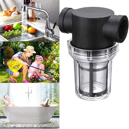 EKDJKK 1 inch Inline Mesh Strainer, Water Pump Strainer, Garden Hose Sediment Filter, Water Pump Filter, Pipeline Sprayer, Fits for RV Water Tank ...