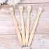 Small Toothbrush Dental 4pcs Bamboo Brush Oral Bad Breath Brush Deep Cleaning Tool for Men Women Adults Oral Stainless Steel...